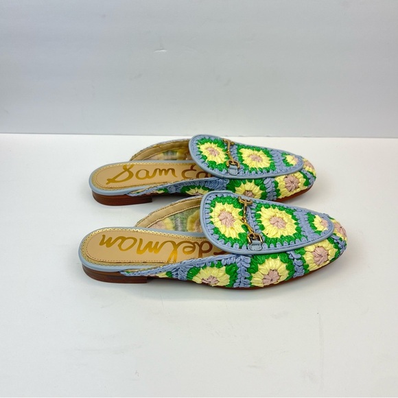 Sam Edelman Linnie Crochet Bit Flat Mule Sandals Womens Size 7.5 Multi Color - Picture 7 of 7